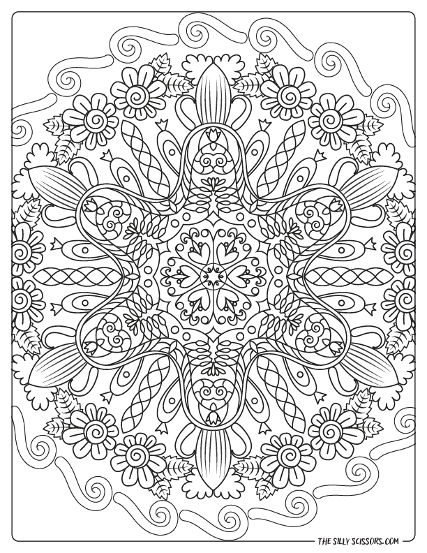 Mandala coloring page 1