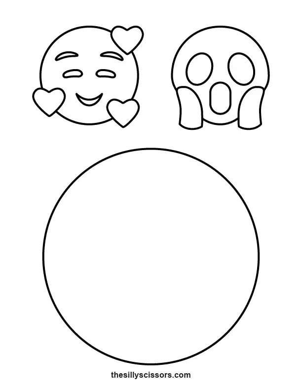 Combine Smiling Face with Hearts + Face Screaming in Fear