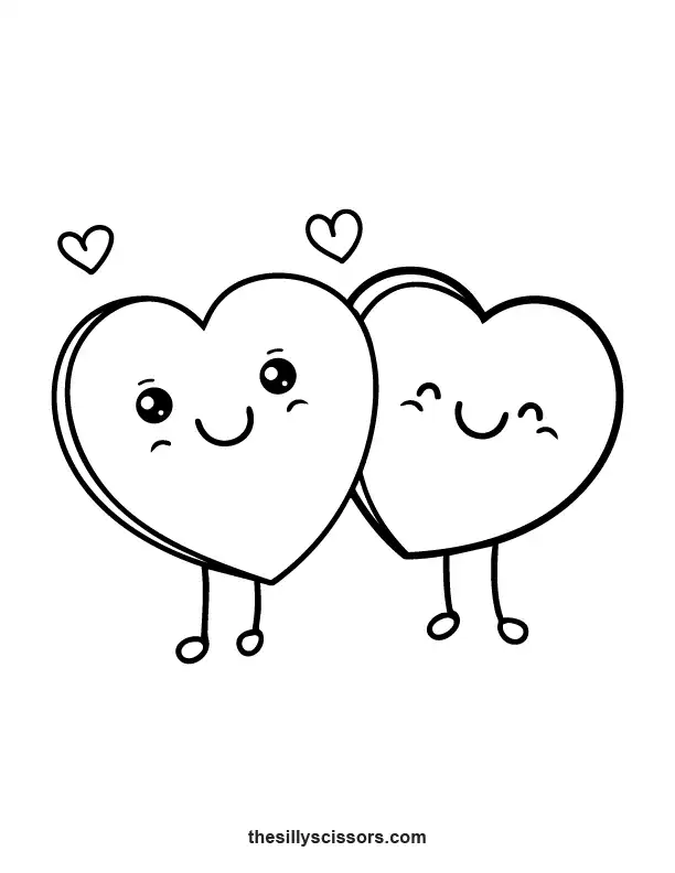 fancy heart coloring pages 1